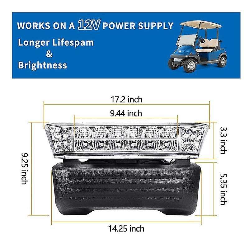12V Deluxe LED Golf Cart Head Light with Bumper for Club Car Precedent 2004-UP Electric Part 1025248