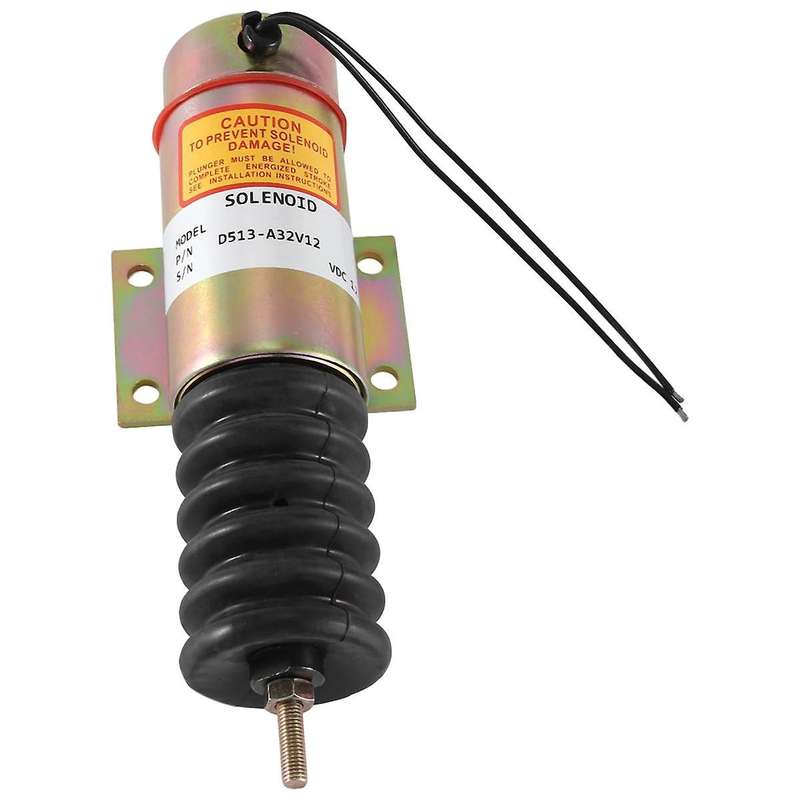 12v Excavator Fuel Shut Off Solenoid for D513-a32v12 D513a32v12