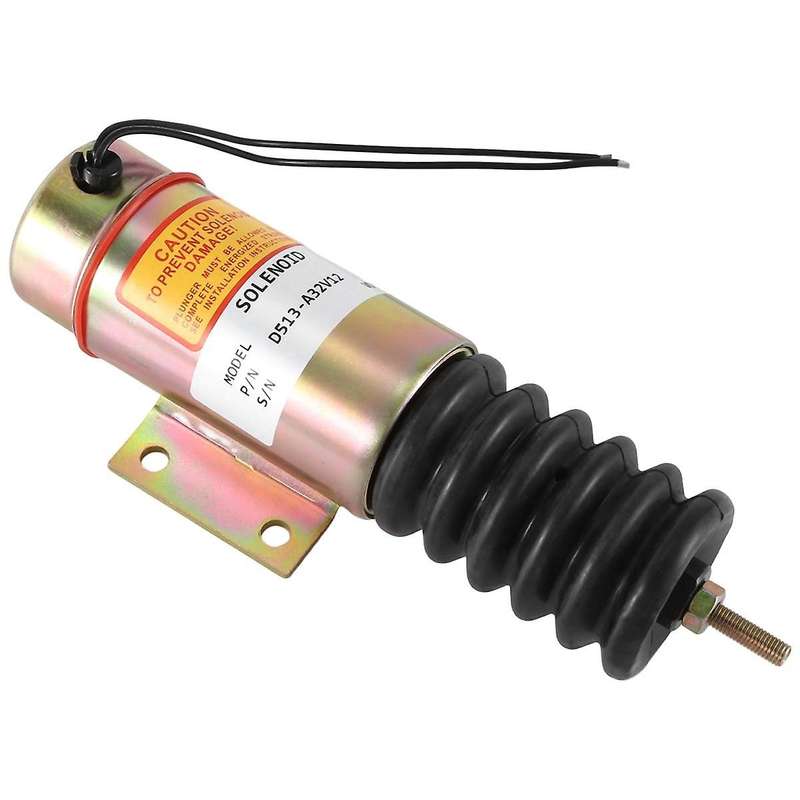 12v Excavator Fuel Shut Off Solenoid for D513-a32v12 D513a32v12