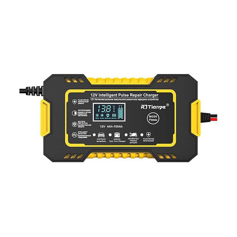 12v Fully Automatic Smart Charger 6a High Power Portable Car Motorcycle Battery Charger for Batter