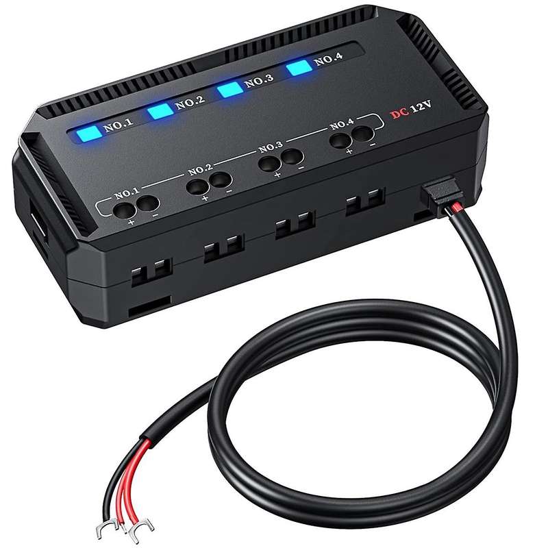 12V Fuse Box Universal 20A Automotive Moto Block Fuse LED Indicator Light Heat-Resistant Fuse Hold f