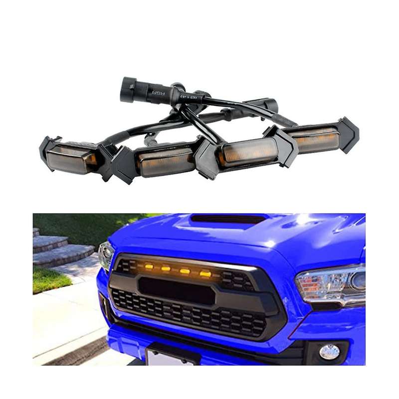 12v Led Daytime Running Light Light for Tacuma Mid Grille Small Yellow Light One Tow Four Black Cas