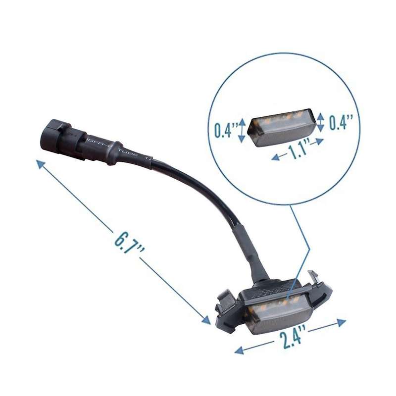 12v Led Daytime Running Light Light for Tacuma Mid Grille Small Yellow Light One Tow Four Black Cas