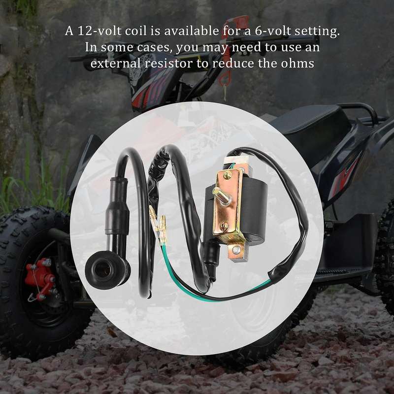 12v Ignition Coil + 5 Pin + Plug Atv 50 70 90 110 125 Cc