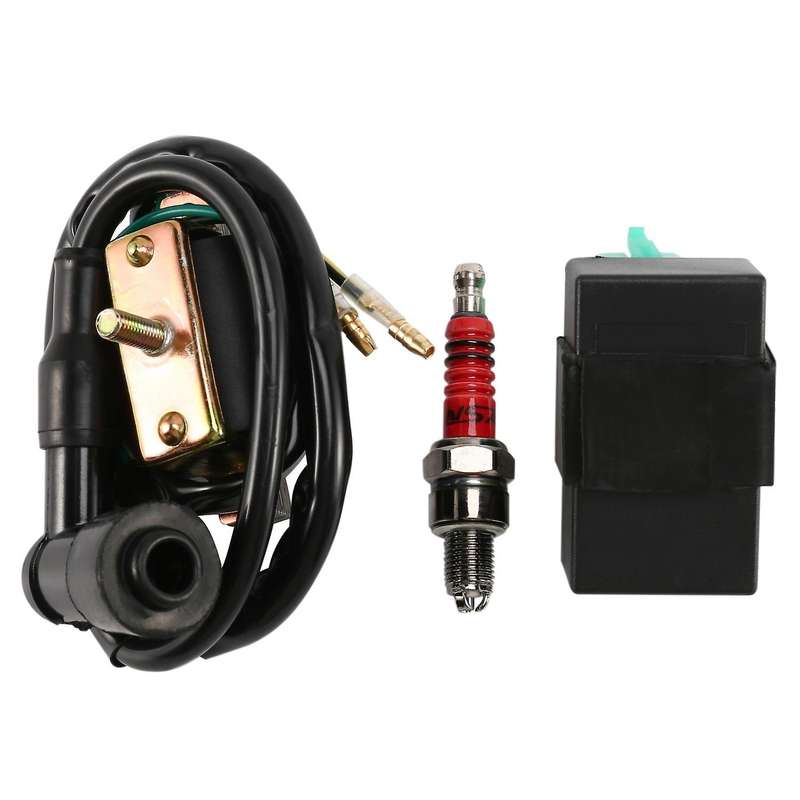 12v Ignition Coil + 5 Pin + Plug Atv 50 70 90 110 125 Cc