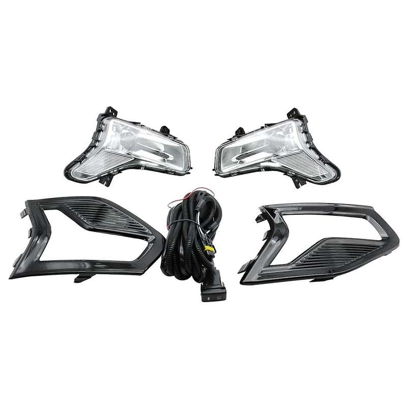 12V LED Fog Lamps for Mondeo 2019 2020 Daytime Running Light DRL Front Fog Lamps Covers Frame W/Wir