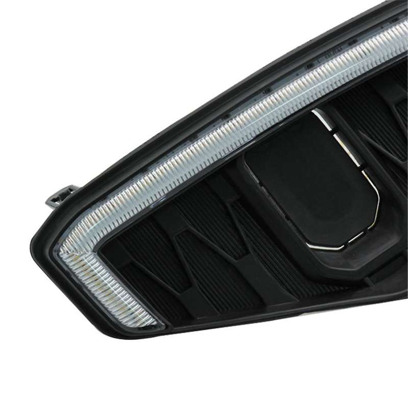 12v Led Fog Lamp Drl Daytime Running Light for Navara Np300 Frontier 2020-2022 White & Yellow Turn