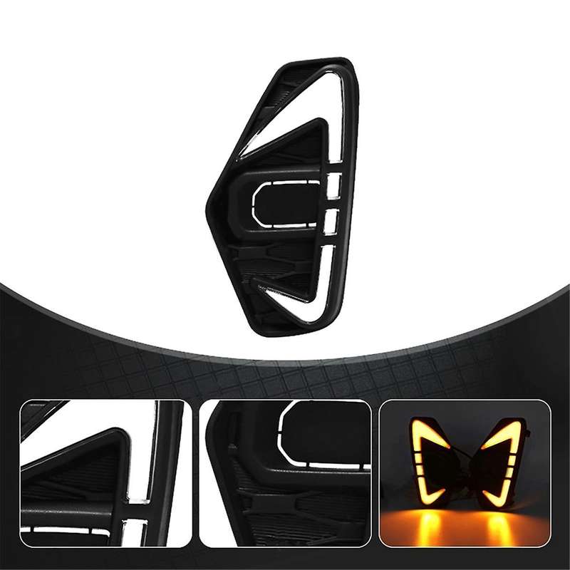 12v Led Fog Lamp Daytime Running Light White & Yellow Turn Signal Lamp for Navara Np300 Frontier 202