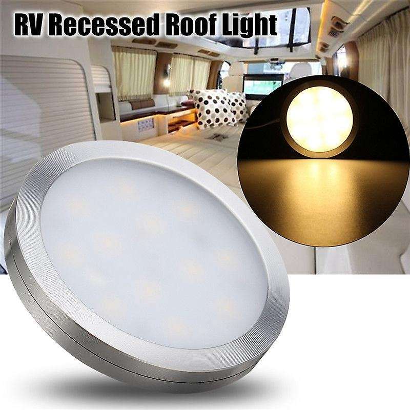 12V Led Light Rv Camper Boat Ceiling Down Roof Lamp Warm White