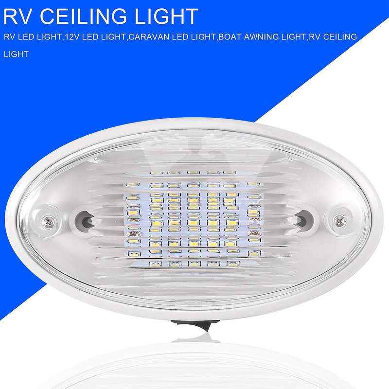 12v Led Light with Switch Motorhome Boat Awning Annex Tunnel White