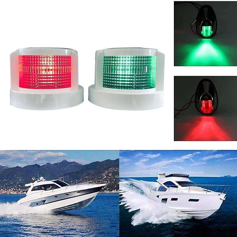 12V LED Marine Yacht Left and Right Navigation Lights Bicolor Signal Light Ship Stern Light