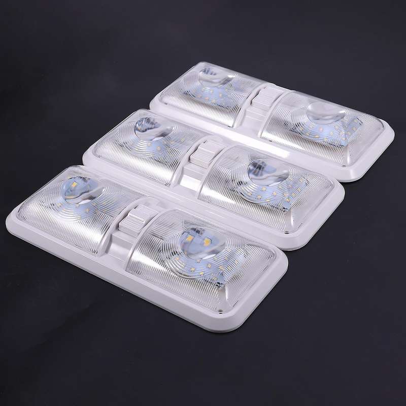 12V LED RV Car Lighting Warm White Car Roof Light Camping Light with Switch
