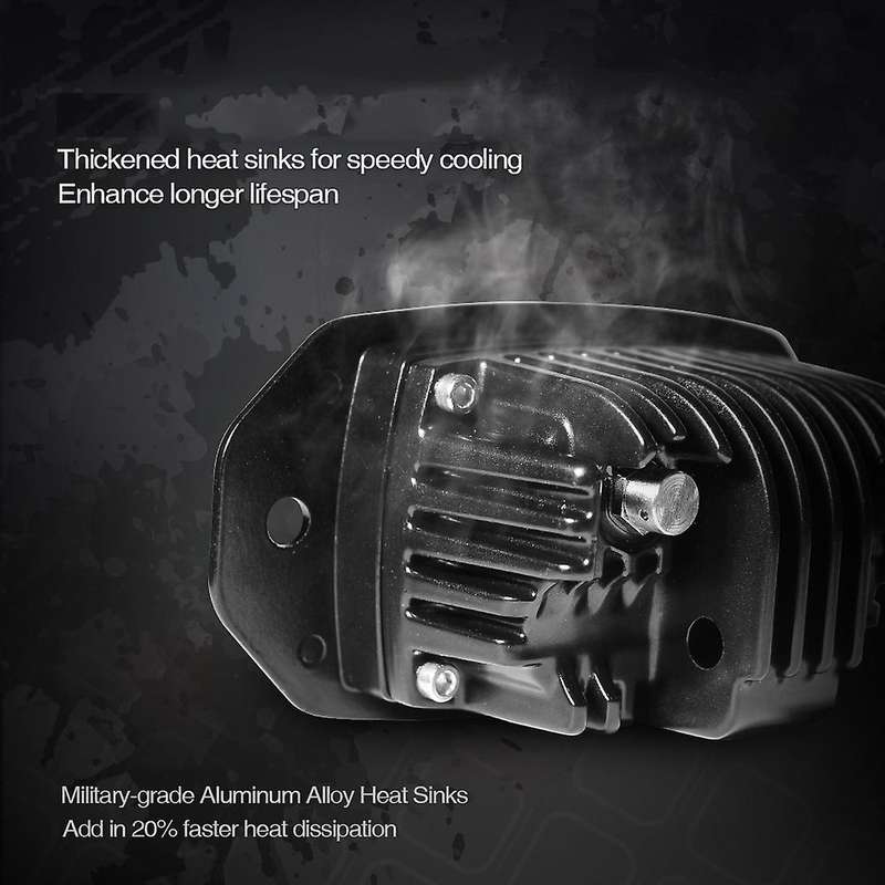 12V LED Light Bar 2Pcs Waterproof Led Light Bar Flood Bulb 20W 6000K White Auto Fog Lamp ATV Driving