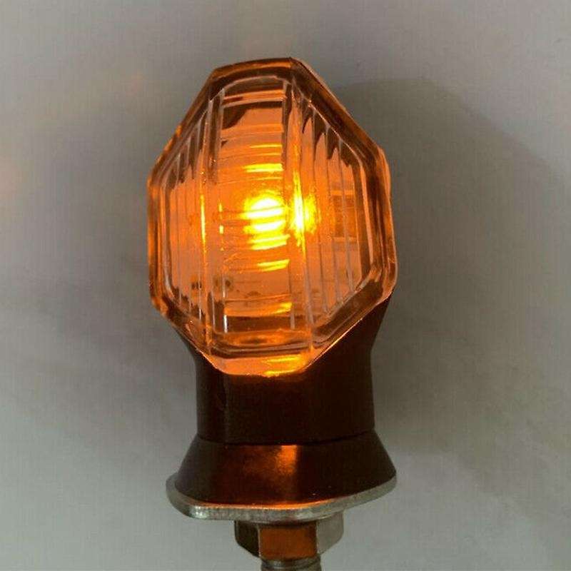 12V Motorcycle Flashing Turn Signal Lamp Indicator LED Triangle-Shaped DRL Tail Lights
