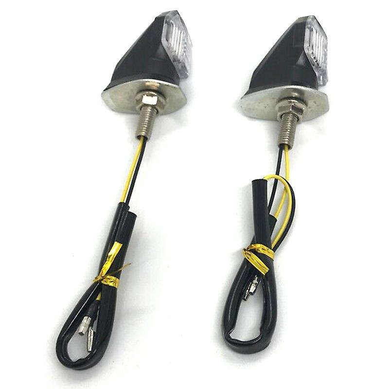 12V Motorcycle Flashing Turn Signal Lamp Indicator LED Triangle-Shaped DRL Tail Lights