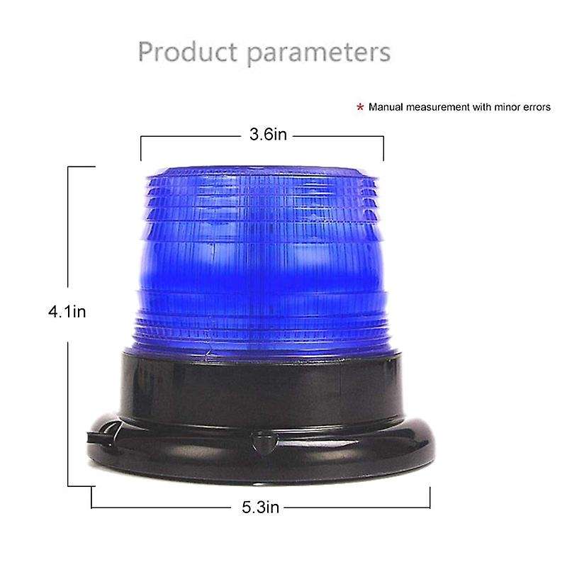 12V LED Strobe Light Blue Warning Lights Super Bright Emergency Warning Flash Beacon Light for Car T