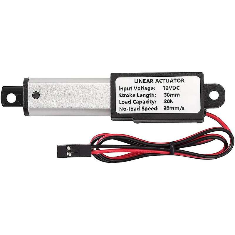 12V Mini Linear Electric Actuator Linear Actuator Speed 30mm/S Brushed DC Motor 30N Waterproof with