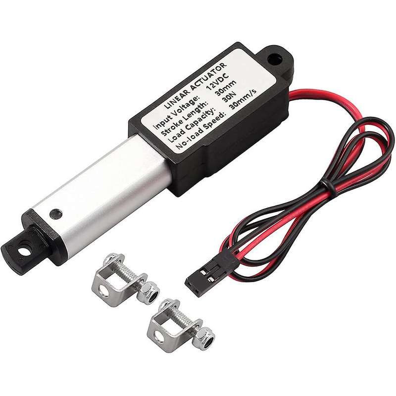 12V Mini Linear Electric Actuator Linear Actuator Speed 30mm/S Brushed DC Motor 30N Waterproof with