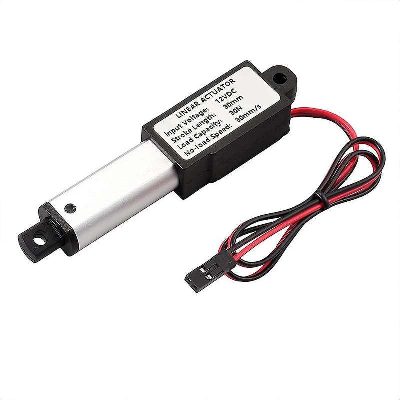 12V Mini Linear Electric Actuator Linear Actuator Speed 30mm/S Brushed DC Motor 30N Waterproof with