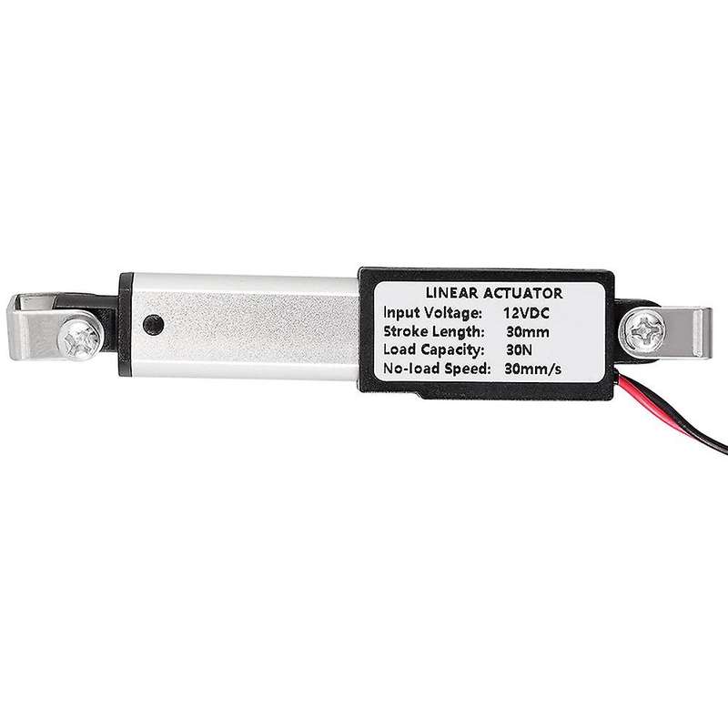 12V Mini Linear Electric Actuator Linear Actuator Speed 30mm/S Brushed DC Motor 30N Waterproof with
