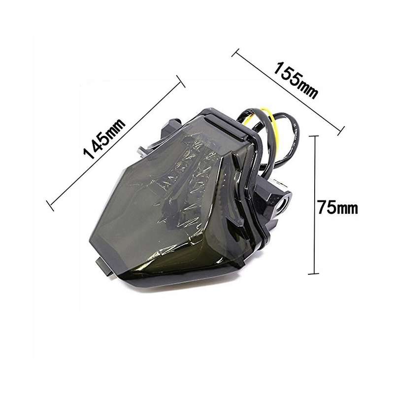 12v Led Tail Light for Motorcycle Off-road Vehicle -colour Brake Light Universal Turning Light 10w