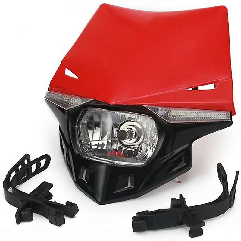 12V Motorcycle Supermoto LED Light Dirt Bike Headlight Front Head Light Universal for CRF 125 250 30