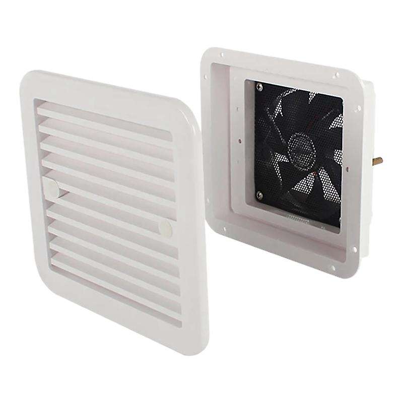 12V MuteFridge Vent with Fan for RV Trailer Caravan Side Air Strong Wind Exhaust Car Styling Camper