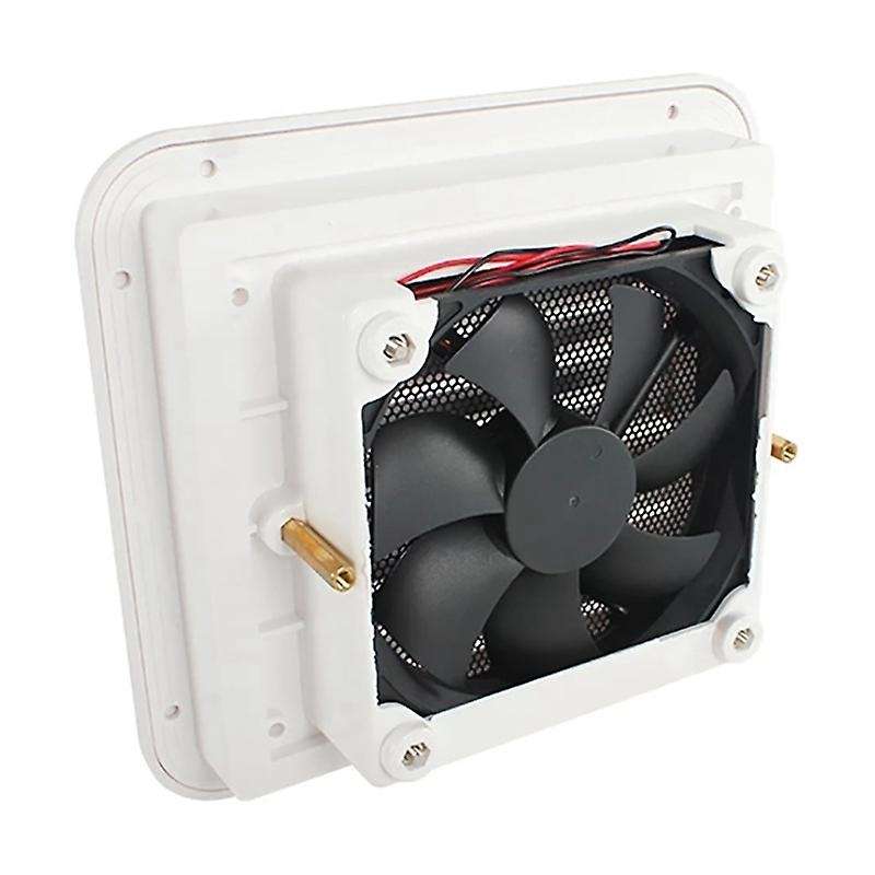 12V MuteFridge Vent with Fan for RV Trailer Caravan Side Air Strong Wind Exhaust Car Styling Camper