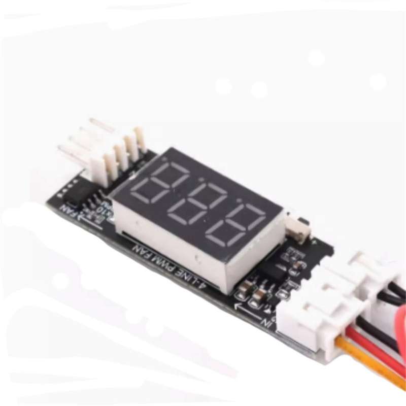 12V PWM 4-Wire Fan Temperature Control Speed Controller Chassis Noise Reduction Module Support Fan S
