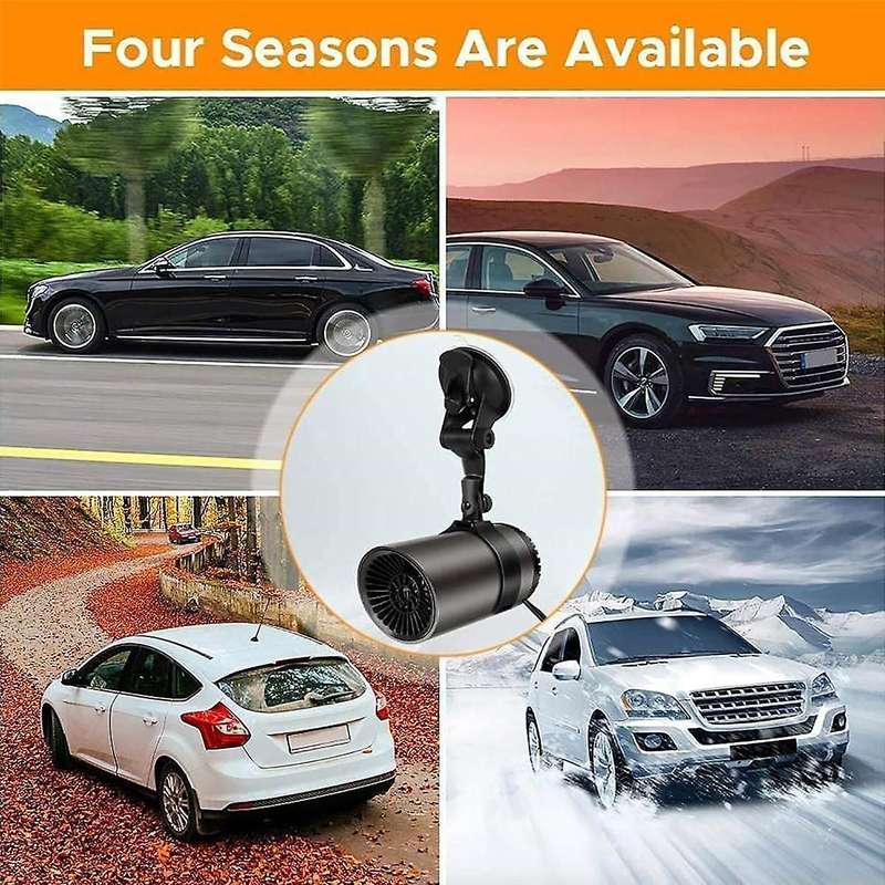 12v Portable Car Heater and Defroster, Car Windshield Defogger and Defroster, 2-in-1 Fast Heating fo
