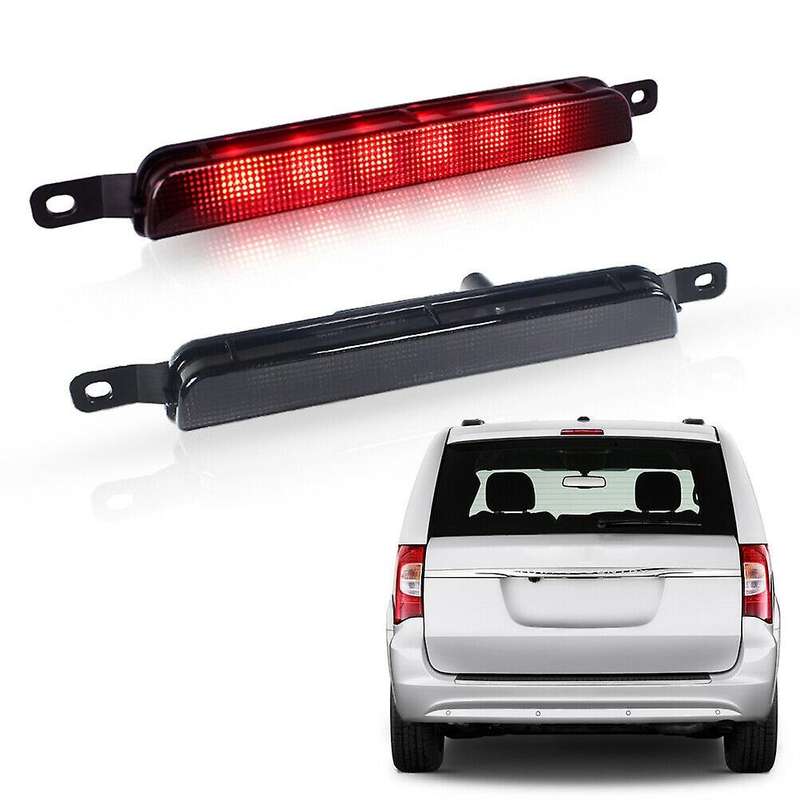 12V Smoked Lens Red LED Center High Mount 3Rd Stop Light for Brake Light Tail Light