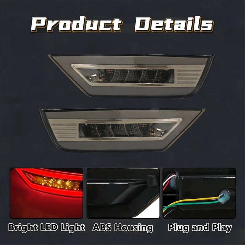 12v Rear Bumper Lamp Reflector Fog Light Turn Signal for Focus Hatchback 2009-2013 Ecosport 2013-202