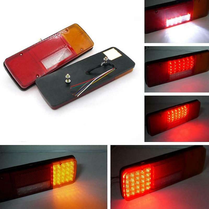 12V Trailer Tail Light LED Rear Brake Light Turn Signal Light Suitable for Car Truck Trailer Bus