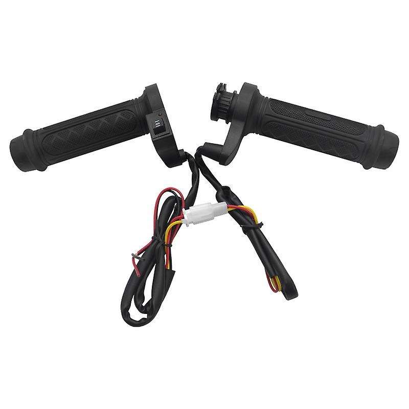 12V Universal Motorcycle 7/8 Inch 22mm Electric Hand Heated Molded Grips Handle Handlebar