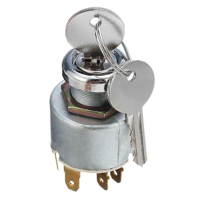 12V Universal Ignition Lock Switch Cylinder 4-Speed Ignition Electric Door Lock for Motorcycle Kart
