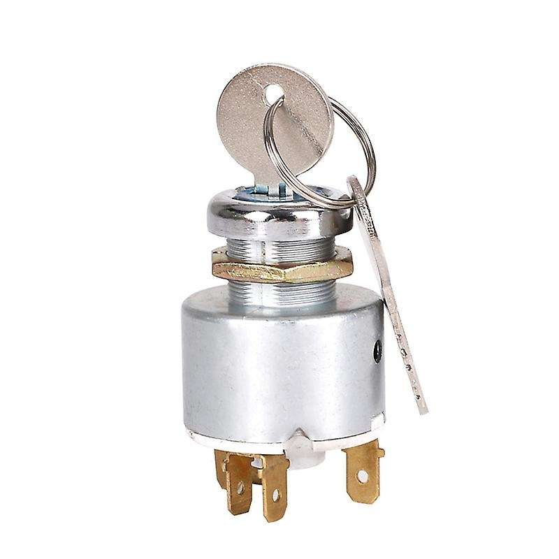12V Universal Ignition Lock Switch Cylinder 4-Speed Ignition Electric Door Lock for Motorcycle Kart