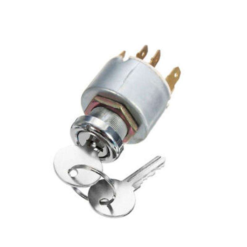 12V Universal Ignition Lock Switch Cylinder 4-Speed Ignition Electric Door Lock for Motorcycle Kart