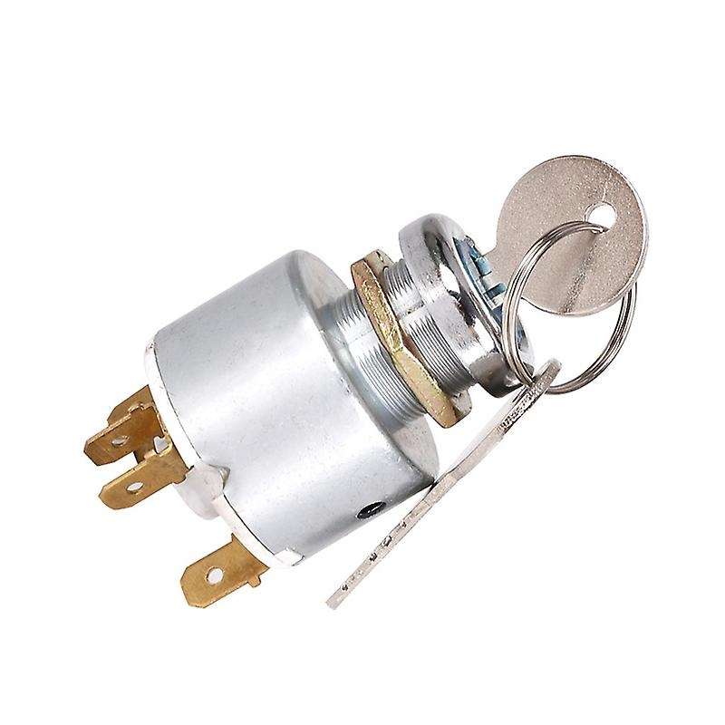 12V Universal Ignition Lock Switch Cylinder 4-Speed Ignition Electric Door Lock for Motorcycle Kart