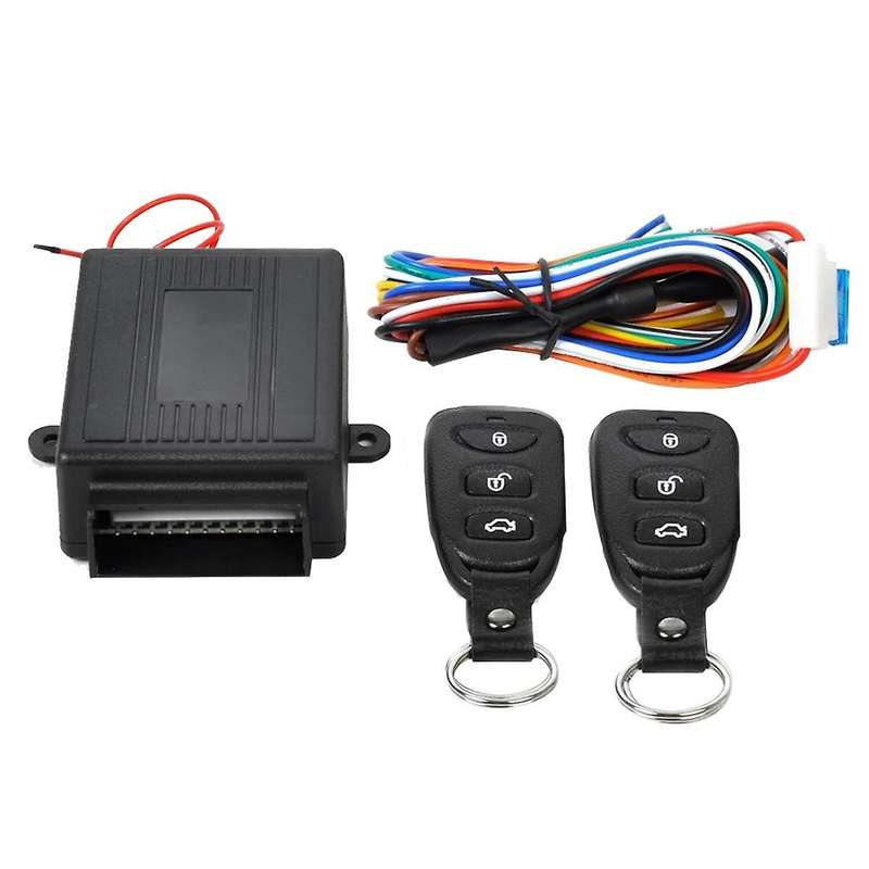 12v Universal Car Auto Remote Central Kit Door Lock Locking Vehicle Keyless Entry System with 2 Rem