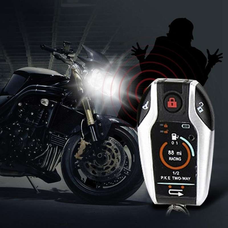 12V Universal Car Motorcycle Anti-Theft Alarmt Wo Way Sensor Alarm with Pke Automatic Induction and