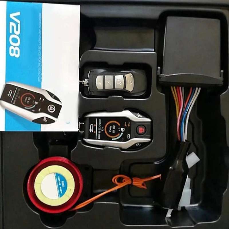 12V Universal Car Motorcycle Anti-Theft Alarmt Wo Way Sensor Alarm with Pke Automatic Induction and