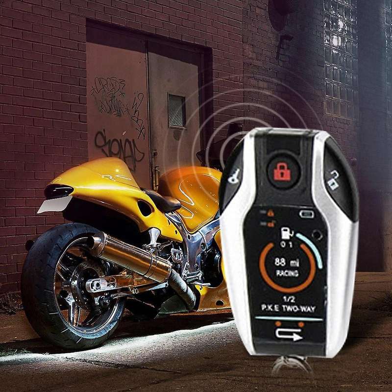 12V Universal Car Motorcycle Anti-Theft Alarmt Wo Way Sensor Alarm with Pke Automatic Induction and