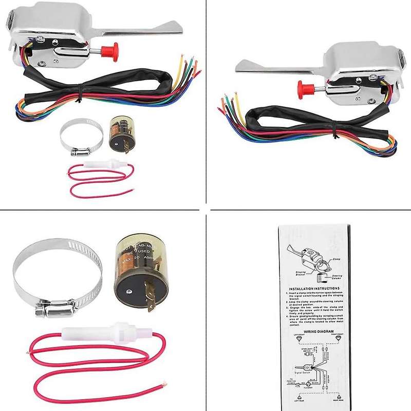 12V Universal Street Turn Signal Switch Cruise Control Switch+ Flasher for P021--HL101