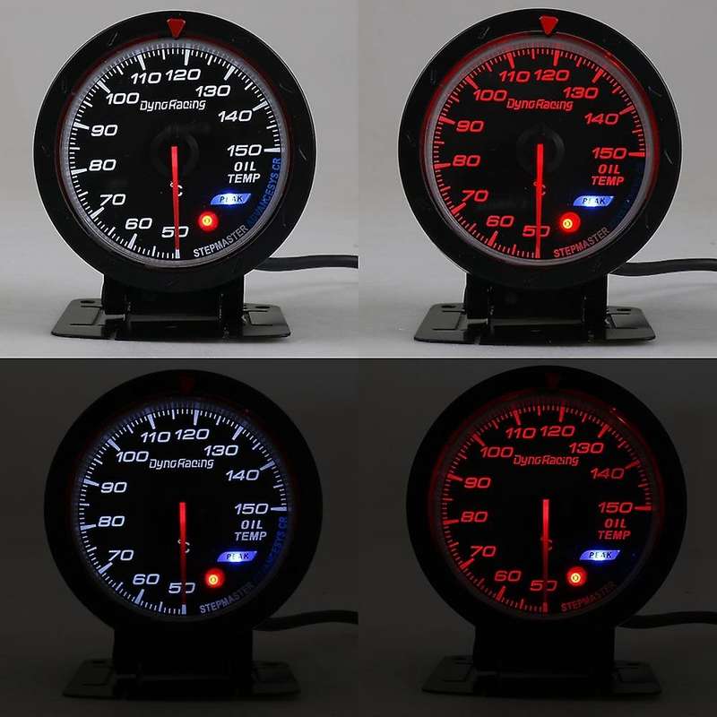 12V Universal Tachometer 6348 Digital 2-1/16 Inch 0-340 Degree F Digital Oil Temperature Gauge