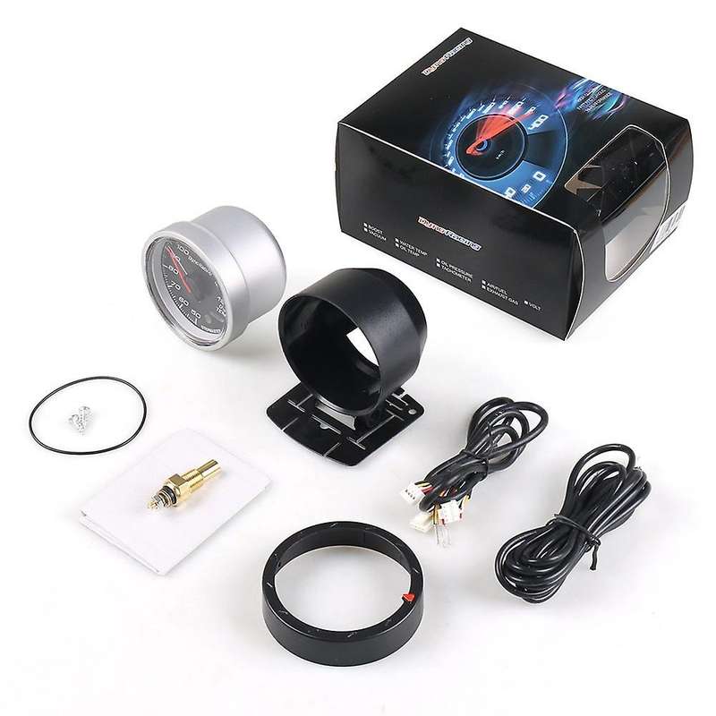 12V Universal Tachometer 6348 Digital 2-1/16 Inch 0-340 Degree F Digital Oil Temperature Gauge