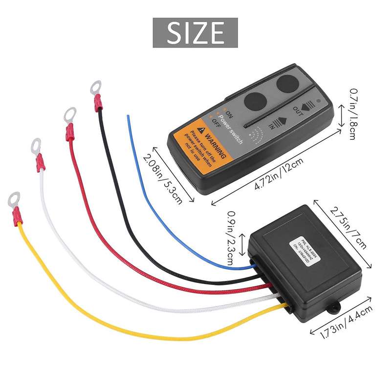 12V Wireless Winch Remote Control Kit Handset for Car ATV SUV UTV Universal
