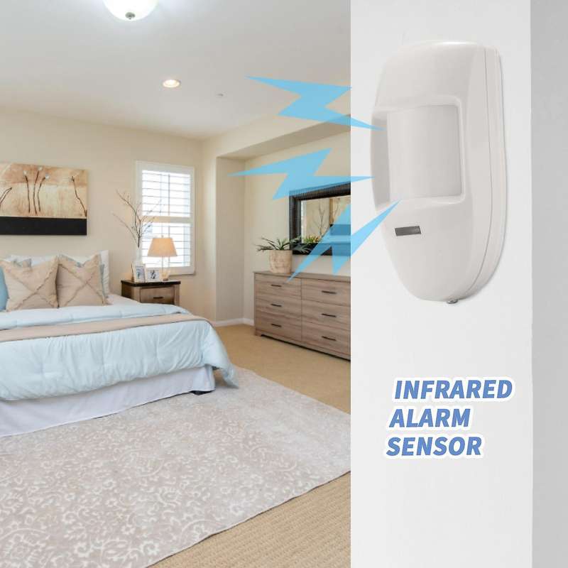 12V Wired Dual PIR Motion Sensor Infrared Probe Burglar Alarm Detector Home Security System