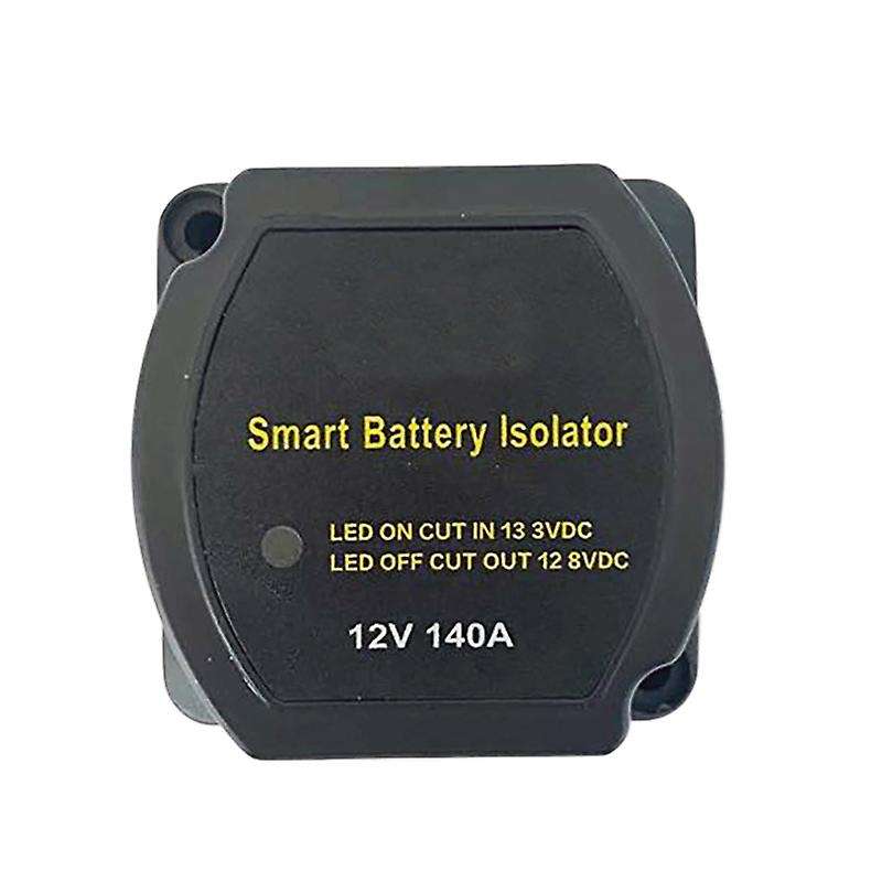 12V140A Voltage Relay Intelligent Battery Isolator Suitable for Camping Car, RV, Yacht CARAVANS, BOA