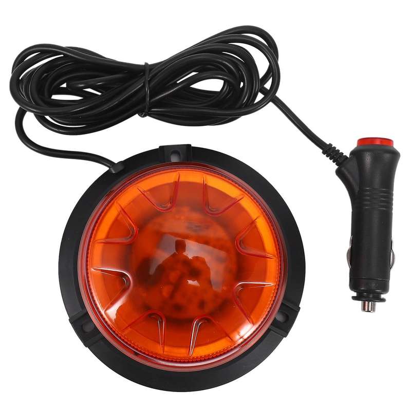12v/24v High Intensity Led Beacon Magnet Mount Low Profile Compact Strobe Flashing Emergency Warnin