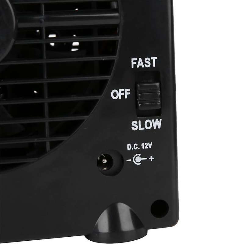 12V/24V Portable Car Air Conditioner Fan Mini Cooling Fan Water Ice Evaporative Air Conditioner Blac